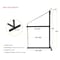 Mytee Products 2 Tier Shipping Container Shelving Bracket w/Hooks -19-3/4 inx34 in, 550lbs WLL, 4PK CNT-SHELF2x4 - alternate 8