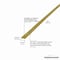 M-D Building Products 3/4 In. X 72 In. Satin Brass Aluminum Seam Binder w/ Screw Nails 79129 - alternate 4