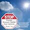 Signmission Stop Please Remain Inside Your Vehi, 4 inch X 4 inch, Vinyl Decal, 5PK OC-D-5PACK-4-197 - alternate 4