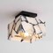 Jonathan Y Alessia 8 in. 1-Light Modern Contemporary Alabaster/Iron Square LED Semi Flush Mount, White and Black JYL1203C - alternate 10