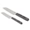 Martha Stewart Everyday 2 Piece Stainless Steel Santoku Knife Set in Dark Grey 128767.02 - alternate 1