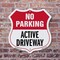 Signmission No Parking Shield Sign Active Driveway, 6 Inch X 6 Inch, Plastic Sign SHI-P-6-397 - alternate 5