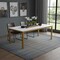 Homeroots 46" White and Gold Wood and Iron Dining Table 635741 - alternate 5