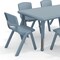 Flash Furniture 7 PC Plastic Activity Table and 6 Chairs Set, 10.5 inSeat Height-Dusty Blue YU-YCX-0013-2-RECT-TBL-DSTYBL-E-GG - alternate 10