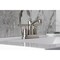 Kingston Brass Double-Handle 4" Centerset Bathroom Faucet with Pop-Up Drain, Brushed Nickel FB7628CML - alternate 6