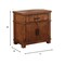 Homeroots 17" X 29" X 29" Cherry Oak Wood Nightstand 347155 - alternate 4