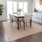 Homeroots 3' X 5' Peach And Beige Geometric Washable Indoor Outdoor Area Rug 602431 - alternate 9