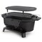 Megachef Oval Cast Iron Portable Hibachi Grill for Outdoor Use and Camping in Black 750124345M - alternate 9
