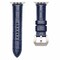 Elegani Alligator-Embossed Leather Band Compatible with Apple Watch 44mm, Blue, Black Buckle LATPAM-BLU-BLK-44 - alternate 1