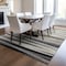 Homeroots 8' X 10' Gray Ivory And Beige Striped Washable Indoor Outdoor Area Rug 597328 - alternate 9