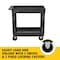 Rubbermaid Commercial Flat Handle 2-Shelf Utility Cart, 500 lbs. Capacity FG452089BLA - alternate 5