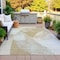 Homeroots 8' X 10' Beige And Taupe Abstract Washable Indoor Outdoor Area Rug 630432 - alternate 7