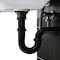 Westbrass 1-1/4" x 1-1/4" P-Trap W/ High Box Flange in Powdercoated Flat Black D401-1-62 - alternate 9