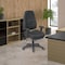 Office Star Desk Chair Desk Chair, Adjustable Arms, 19" to 22-1/2" Height, Fabric, Black 2907-231 - alternate 8