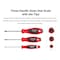Tekton Phillips and Slotted Screwdriver Set - 4 Inch Shanks, 9-Piece (#0 - #3, 1/8 - 3/8 in.) DWZ90003 - alternate 7