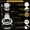 Nuwatt 4 Inch Black Adjustable Can Lights Gimbal Recessed Lighting, Damp Rated, 2700K-5000K, 750LM, 24PK NW-GMB-C4-10W-5CCT-BLK-24P - alternate 10