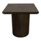 Homeroots 24" Dark Brown Distressed Solid Wood Square Pedestal End Table 605350 - alternate 9