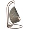 Leisuremod Beige Wicker Hanging 2 person Egg Swing Chair with Beige Cushions ESC57BG - alternate 6