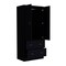 Homeroots 71" Black Two Door Two Drawer Combo Dresser 552278 - alternate 1