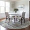 Homeroots 8' Gray And Ivory Round Abstract Washable Indoor Outdoor Area Rug 597970 - alternate 8