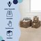 Happimess Hayden Cottage Hand-Woven Hyacinth Rectangular Nesting Baskets with Handles, Brown (Set of 3), 3PK BSK2012B-3SET - alternate 5