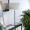 Homeroots 25" Gray Metal Two Light Table Lamp With White Drum Shade 524304 - alternate 8