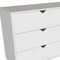 Homeroots 59" White Scoop Handle Six Drawer Double Dresser 490832 - alternate 6
