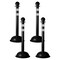 Mr. Chain Black Reflective Heavy Duty Stanchion (4-Pack) 99950-4 - alternate 1