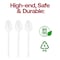 Smarty Had A Party Solid White Moderno Disposable Plastic Dessert Spoons, 240PK 9340WH-TS-CASE - alternate 9