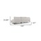 Homeroots Contemporary Dove Gray Squared Edge Right Facing Sectional Sofa 473583 - alternate 4