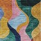 Homeroots 10' X 14' Green Orange And Pink Abstract Washable Indoor Outdoor Area Rug 604455 - alternate 9