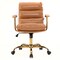 Leisuremod Regina Modern Executive Leather Office Chair, Saddle Brown RO19SBRL - alternate 10