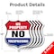 Signmission No Trespassing Shield Sign U.S. Property, 12 inch X 12 inch, Aluminum Metal Sign, 5PK SHI-A-5Pack-12-411 - alternate 6