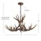 Jonathan Y Eldora 30" 5-Light Rustic Farmhouse Adjustable Resin Antler LED Chandelier, Brown JYL6300A - alternate 14