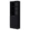 Homeroots 71" Black Five Tier Bookcase with Two doors 546189 - alternate 9