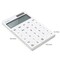 Deli NUSIGN Desktop Calculator, 12-Digit Wide Display, Dual Power, White, 10PK ENS041 - alternate 4