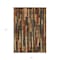 Homeroots 8' X 10' Coffee And Brown Striped Washable Indoor Outdoor Area Rug 608943 - alternate 9