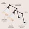 Jonathan Y Rover 7" Classic Industrial Metal Adjustable Arm LED Wall Sconce, White/Oil Rubbed Bronze, 2PK JYL7462C-SET2 - alternate 8