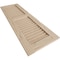 Ekena Millwork Rustic Two Equal Louver Hand Hewn Faux Wood Shutters (Per Pair), Primed Tan, 15"W x 36"H SHULV15X36HHPR - alternate 19
