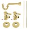 Kingston Brass Bathroom Plumbing Supply Kit, 1/2" NPT Female Inlet x 3/8" O.D. Compression Outlet, Polished Brass KPK402 - alternate 1