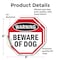 Signmission Warning Beware of Dog, 6 inch X 6 inch, Vinyl Decal, 2PK OC-D-2PACK-6-49 - alternate 4