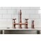 Kingston Brass Bridge Kitchen Faucet with Brass Sprayer, Antique Copper KS127BEXBSAC - alternate 6