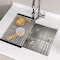 Wrightmaster 23 in. Undermount 16-Gauge Single Bowl Stainless Steel Kitchen Sink w/Rolling-Up Rack and Strainer ZOR-U231812A1 - alternate 9