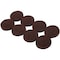 Shepherd Hardware Hardware Furniture Pad, Felt, Brown, 1 in Dia, 5 mm Thick, Round, 16PK 9862 - alternate 1