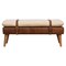 Homeroots 35in Brown Genuine Leather and Solid Wood Upholstered Storage Bench With Cabinet 717470 - alternate 10