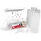 Emporio Kitchen Round Ice Cube Tray Set of 2 with Lid & Tongs, 104 BPA-Free Ice Balls, Quick Release, White EMPICES42WH - alternate 1