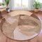 Homeroots 8' Taupe And Beige Round Abstract Washable Indoor Outdoor Area Rug 630461 - alternate 6