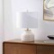 Jonathan Y Malone 20" Modern Transitional Ribbed Tapered Ginger Jar Resin/Metal LED Table Lamp, Cream JYL5517C - alternate 9