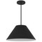 Homeroots 22" Black Aluminum Cone LED Dimmable Outdoor Pendent Hanging Light 683469 - alternate 9