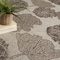 Homeroots 8' X 10' Taupe And Ivory Floral Indoor Outdoor Area Rug 550247 - alternate 7